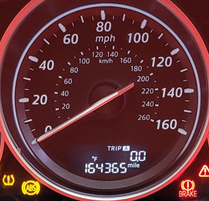 2014 MAZDA CX-5 USED INSTRUMENT CLUSTER P#KD45 55 430