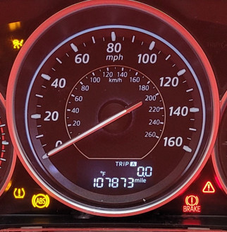2014 MAZDA CX-5 USED INSTRUMENT CLUSTER P#KD45 55 430