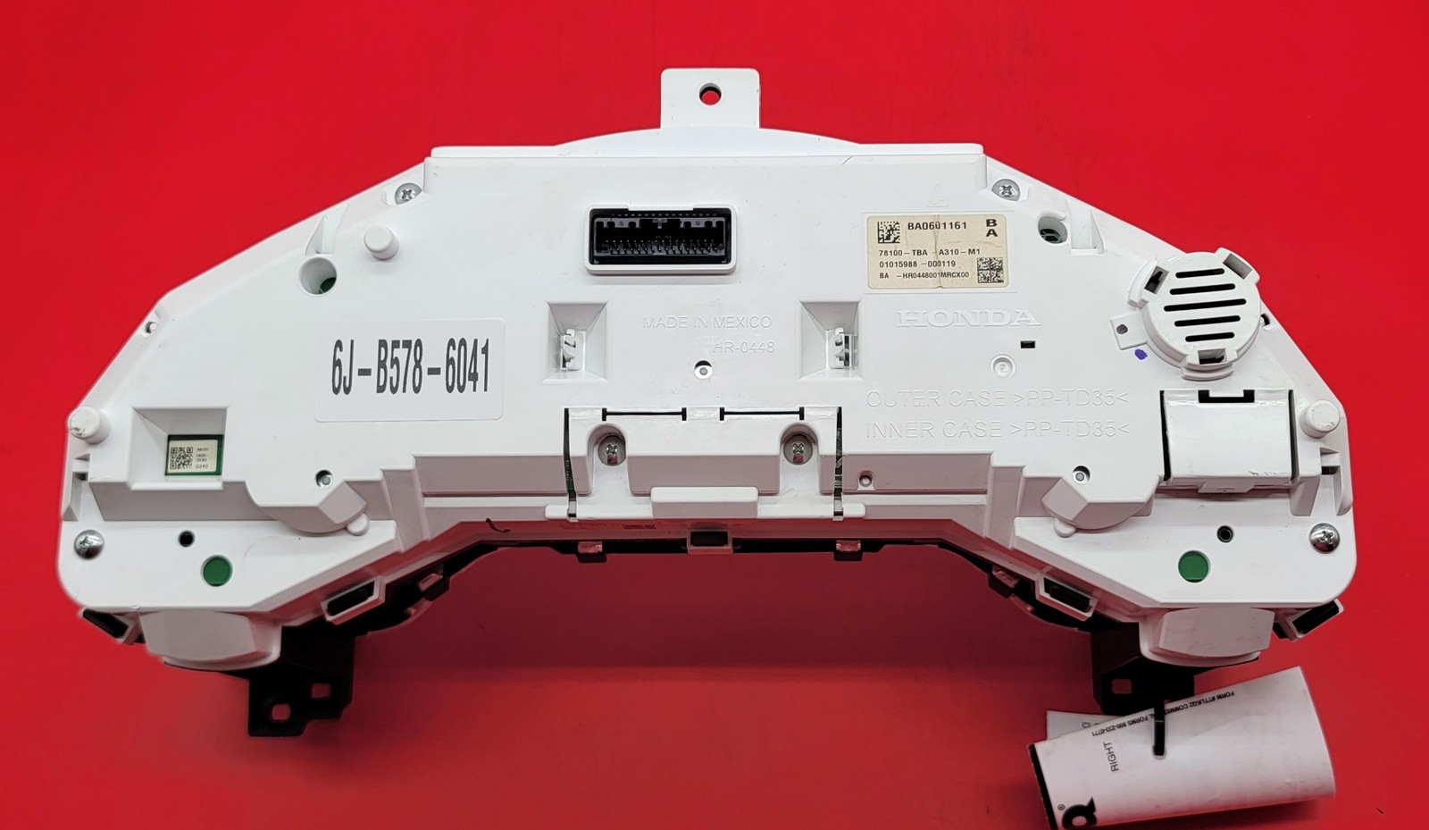 2016 HONDA CIVIC USED INSTRUMENT CLUSTER P#78100-TBA-A310-M1