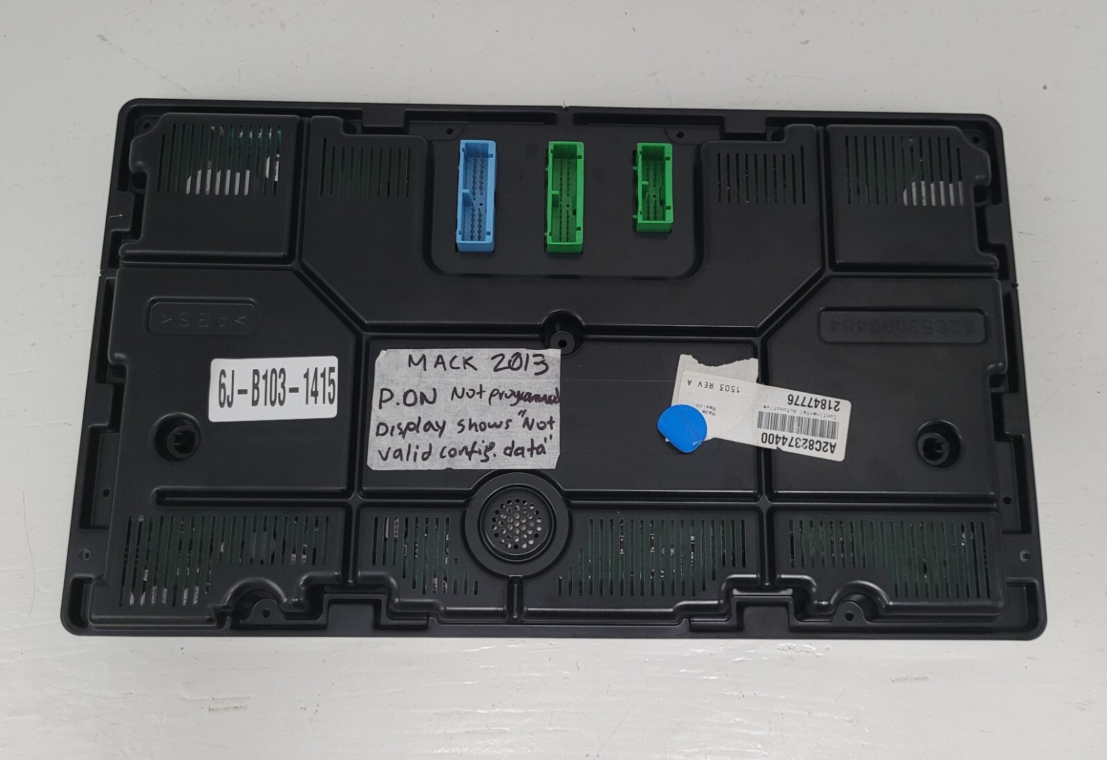 2013 MACK MP8 USED INSTRUMENT CLUSTER P#218477776