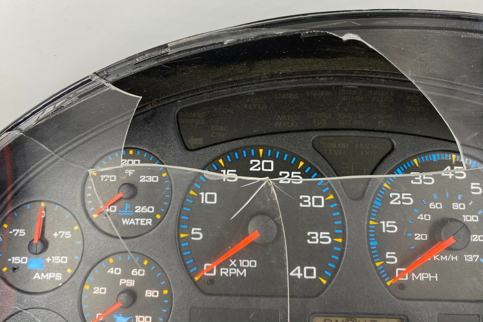 2008 INTERNATIONAL NAV PB105 USED DASHBOARD INSTRUMENT CLUSTER FOR SALE (mph)