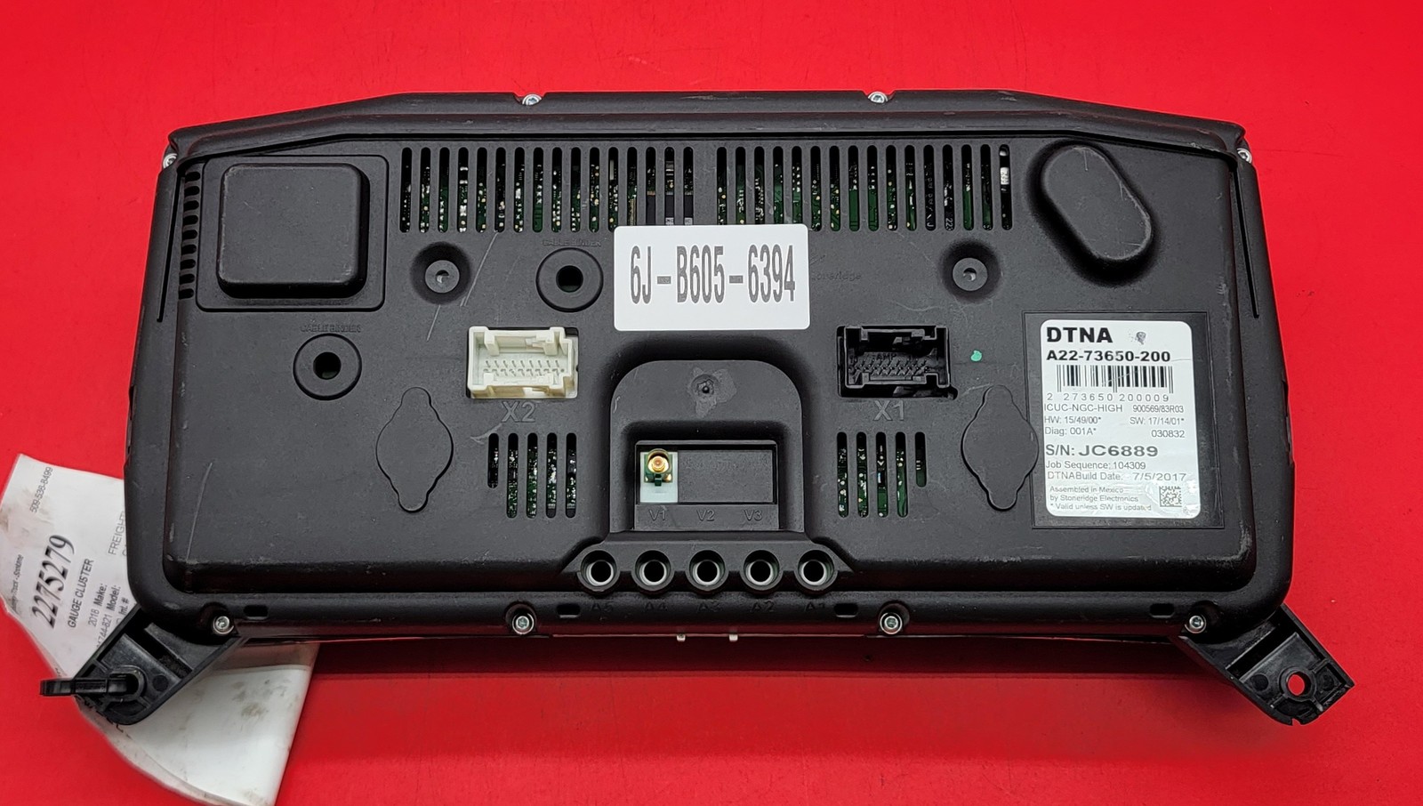 2018 FREIGHTLINER CASCADIA 126 USED INSTRUMENT CLUSTER P#A22-73650-200