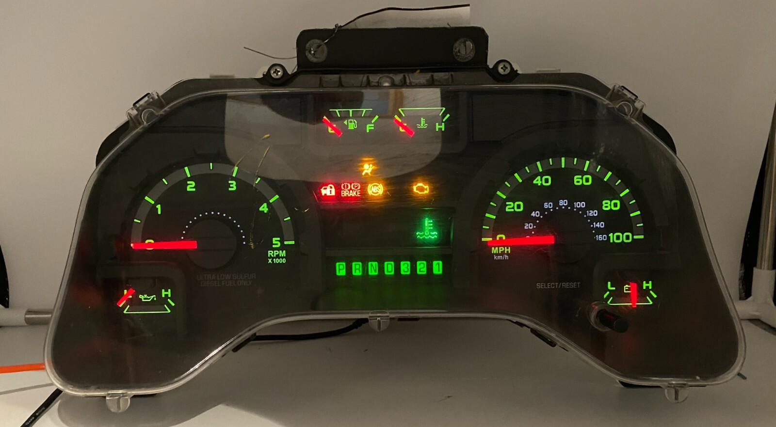 2009-2016 FORD VAN E-SERIES USED DASHBOARD INSTRUMENT CLUSTER FOR SALE (MPH)