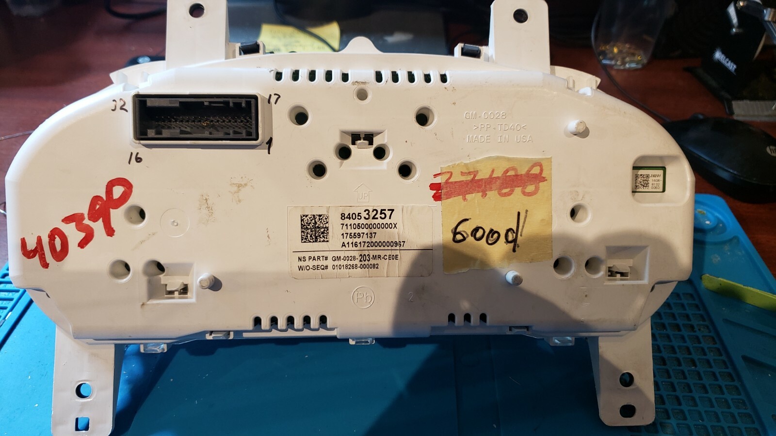 2016 CHEVROLET IMPALA USED DASHBOARD INSTRUMENT CLUSTER FOR SALE