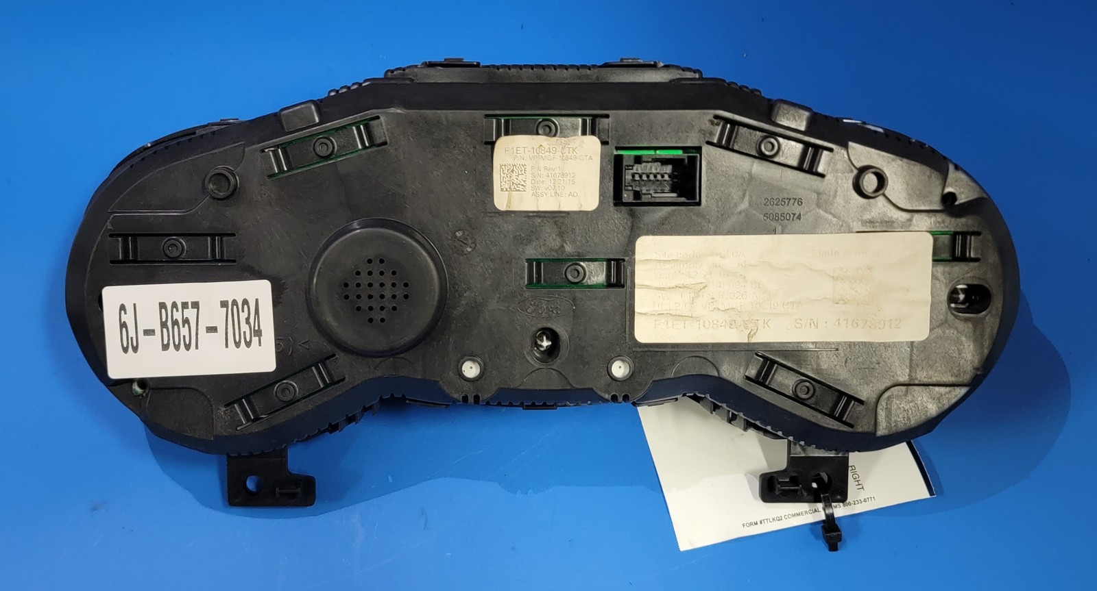2016 FORD FOCUS USED INSTRUMENT CLUSTER P#F1ET-10849-CTK