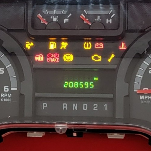 2012 FORD E-250 USED INSTRUMENT CLUSTER P#BC2T-10849-AF