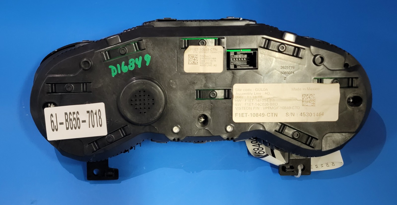 2017 FORD FOCUS USED INSTRUMENT CLUSTER P#F1ET-10849-CNT