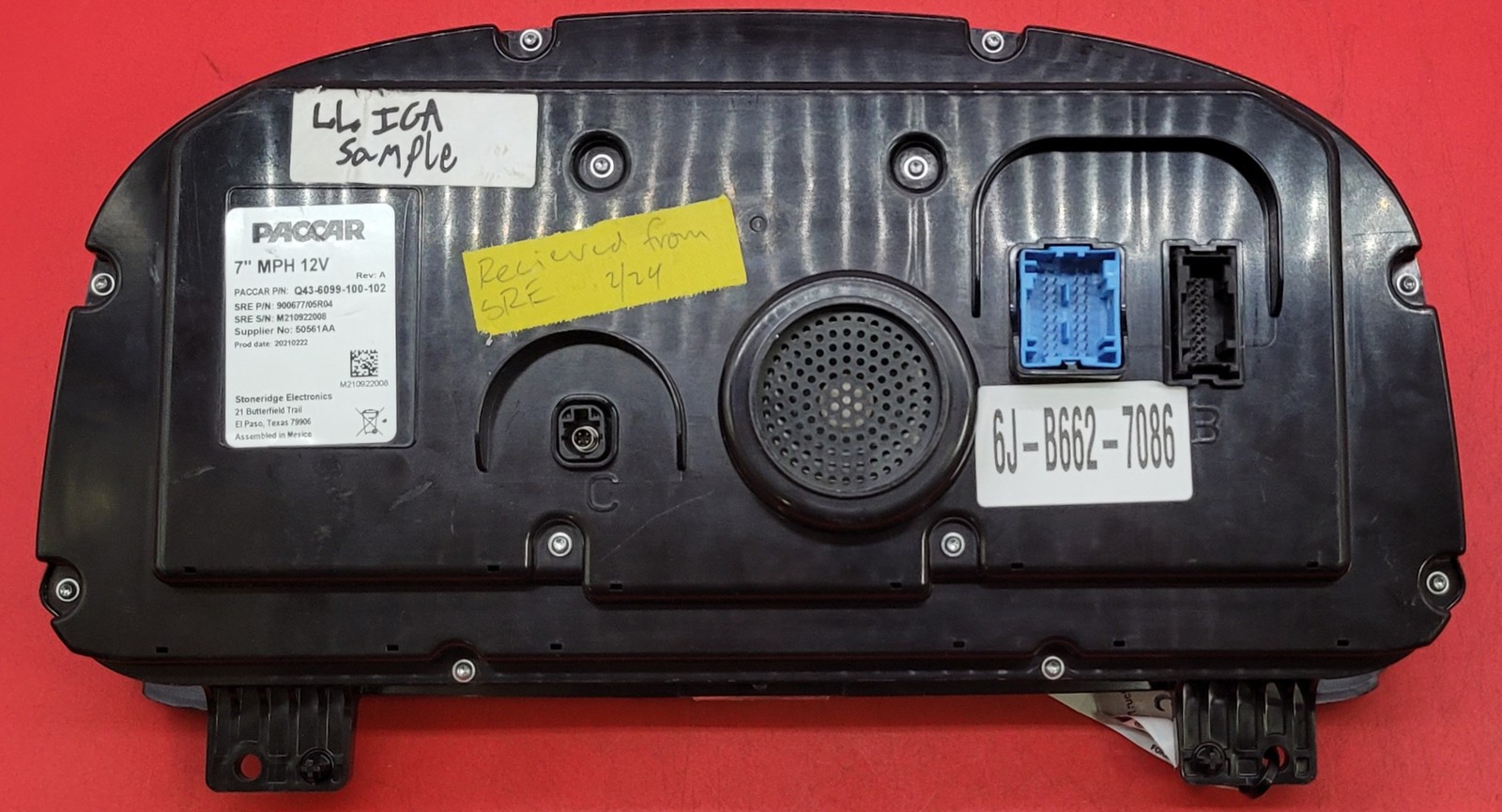 2020 KENWORTH T270 USED INSTRUMENT CLUSTER P#Q43-6099-100-102