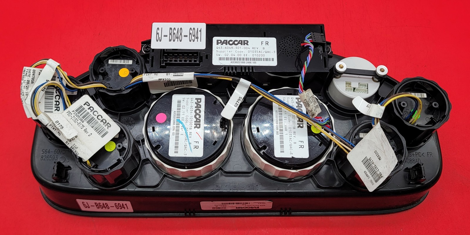 2016 PETERBILT 348 USED INSTRUMENT CLUSTER P#Q43-6049-301-004