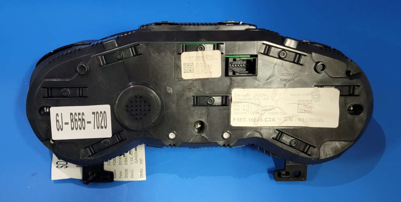2016 FORD FOCUS USED INSTRUMENT CLUSTER P#F1ET-10849-CTK