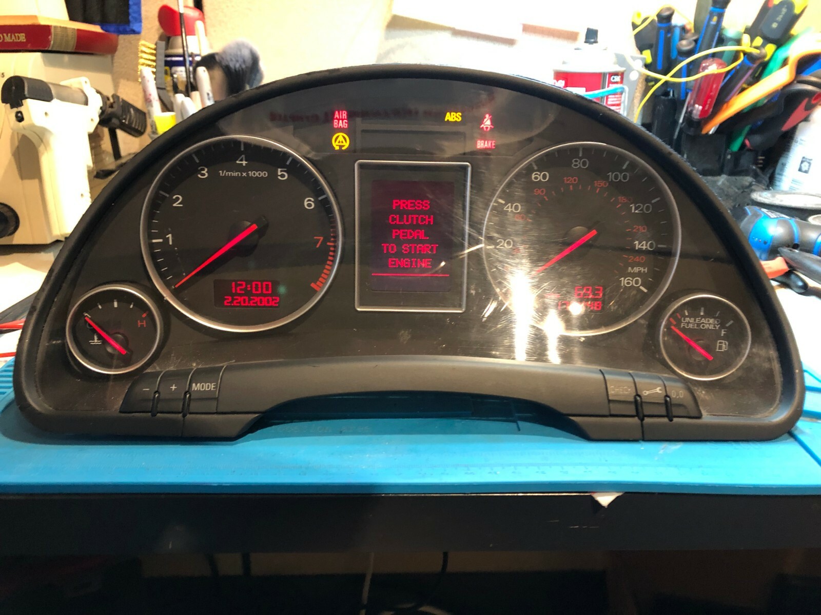 2002-2004 AUDI A4 USED DASHBOARD INSTRUMENT CLUSTER FOR SALE