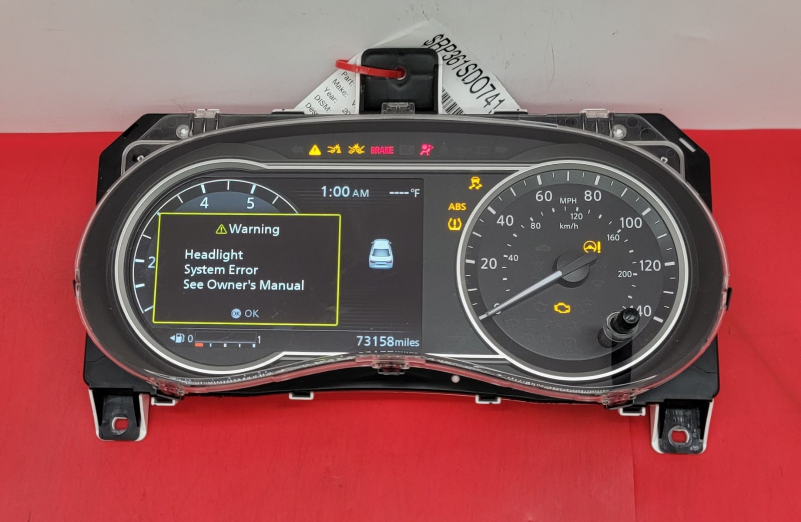 2020 NISSAN VERSA USED INSTRUMENT CLUSTER P#24810 5EE1A