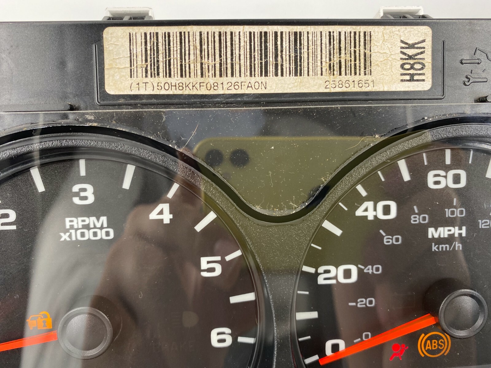 2008 CHEVROLET SILVERADO 1500 USED DASHBOARD INSTRUMENT CLUSTER FOR SALE (MPH)