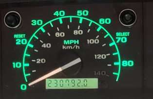 1996 FORD F-150 USED INSTRUMENT CLUSTER P#F6T5-10849-AA