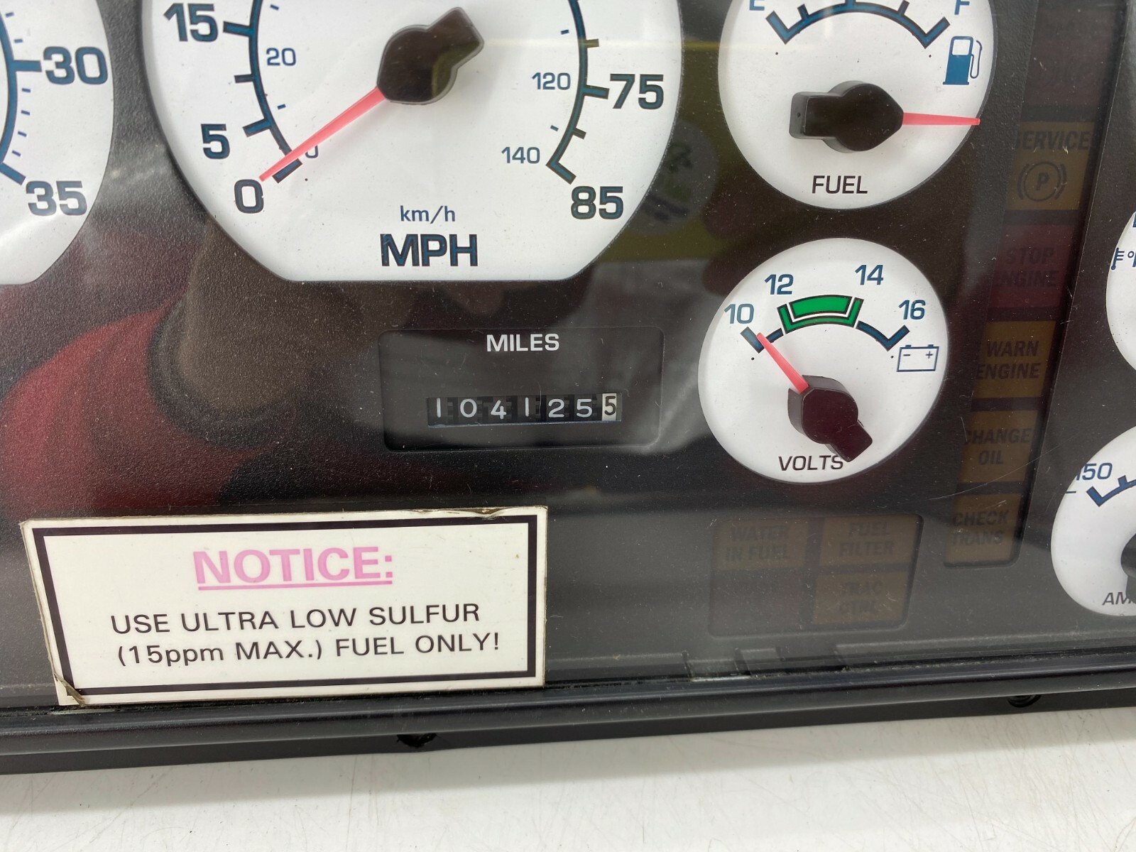 2009 INTERNATIONAL PB305 USED DASHBOARD INSTRUMENT CLUSTER FOR SALE (MPH)