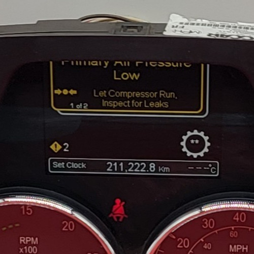 2016 PETERBILT 587 USED INSTRUMENT CLUSTER P#Q43-6057-1-2-107C / 714-11027