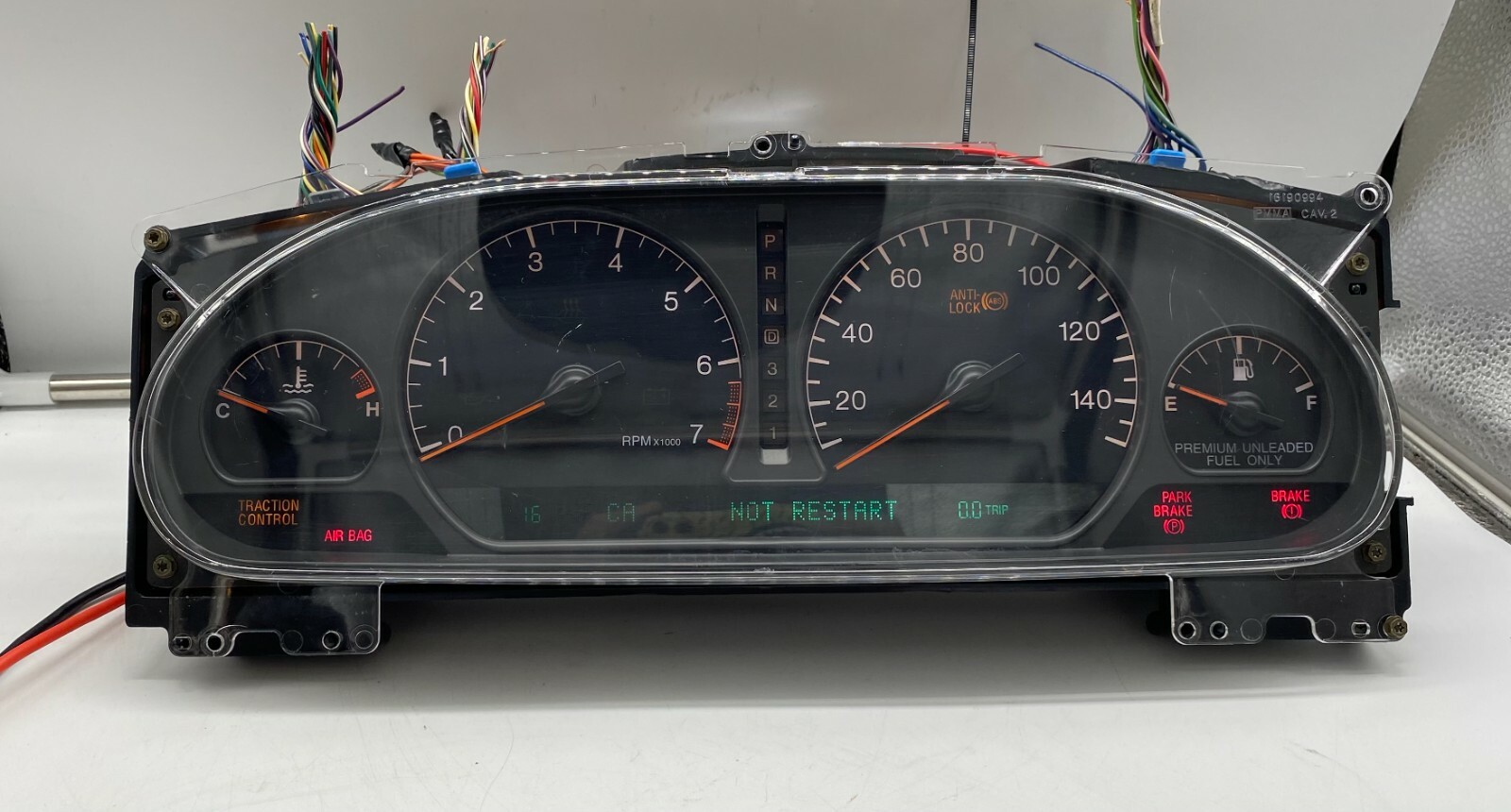 1998 CADILLAC EL DORADO USED DASHBOARD INSTRUMENT CLUSTER FOR SALE (MPH)