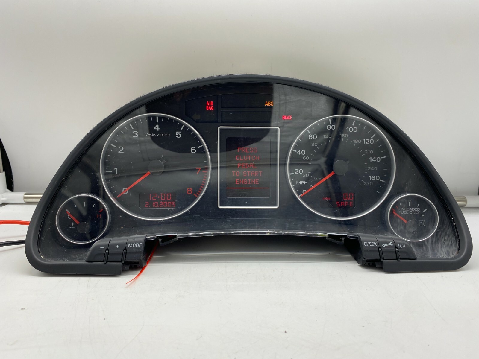 2005-2008 AUDI A4 USED DASHBOARD INSTRUMENT CLUSTER FOR SALE (MPH)