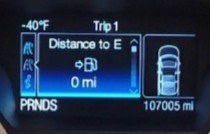 2016 FORD ESCAPE USED INSTRUMENT CLUSTER P#F35T-10849-TD