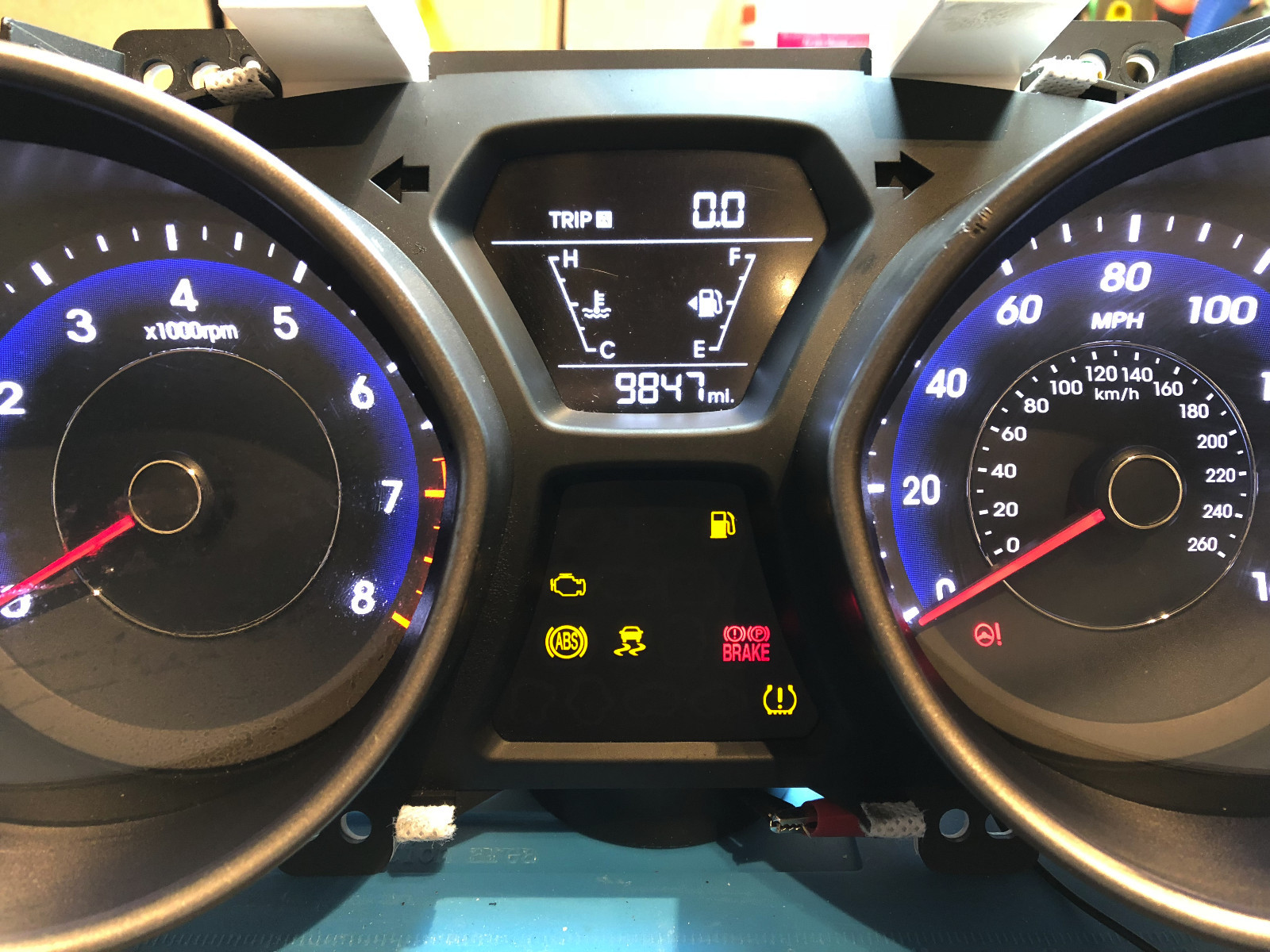 2014 HYUNDAI ELANTRA USED DASHBOARD INSTRUMENT CLUSTER FOR SALE