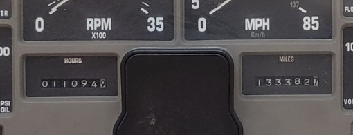 2002 INTERNATIONAL F-2674 SBA USED INSTRUMENT CLUSTER P#3595124C1