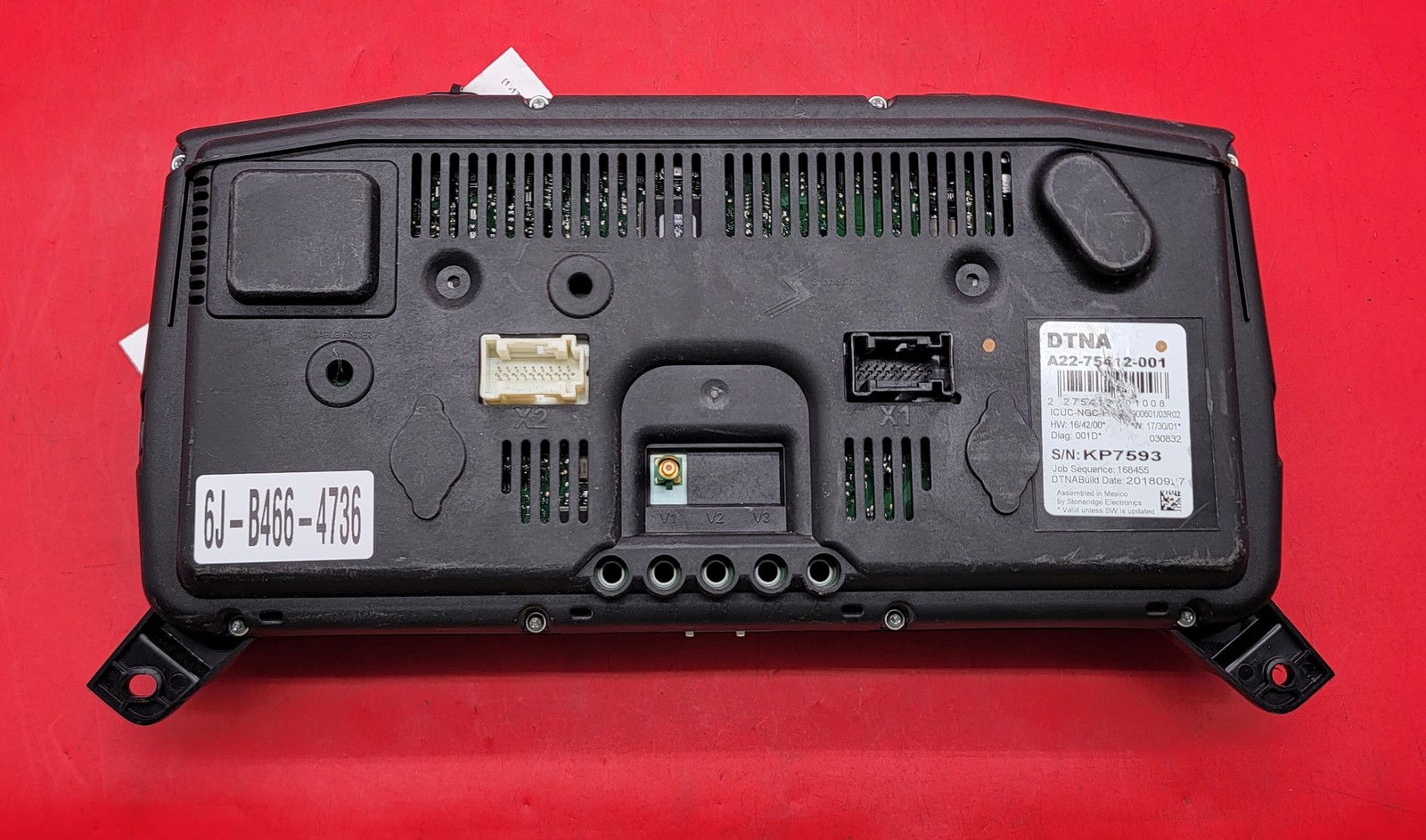 2019 FREIGHTLINER CASCADIA 126 USED INSTRUMENT CLUSTER P#A22-75412-001