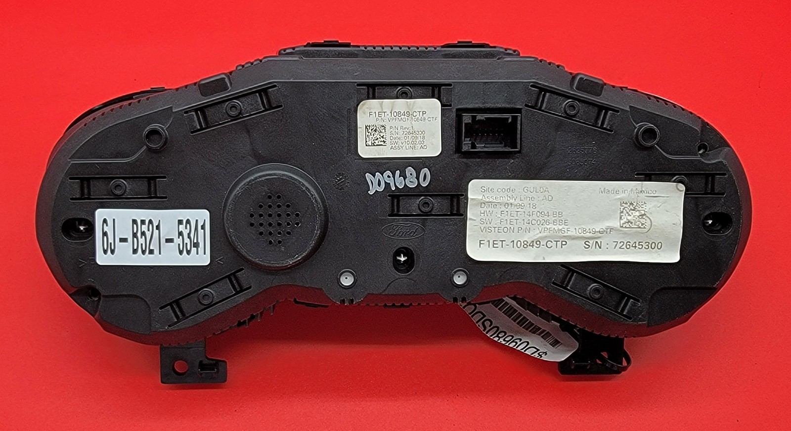 2018 FORD FOCUS USED INSTRUMENT CLUSTER P#F1ET-10849-CTP