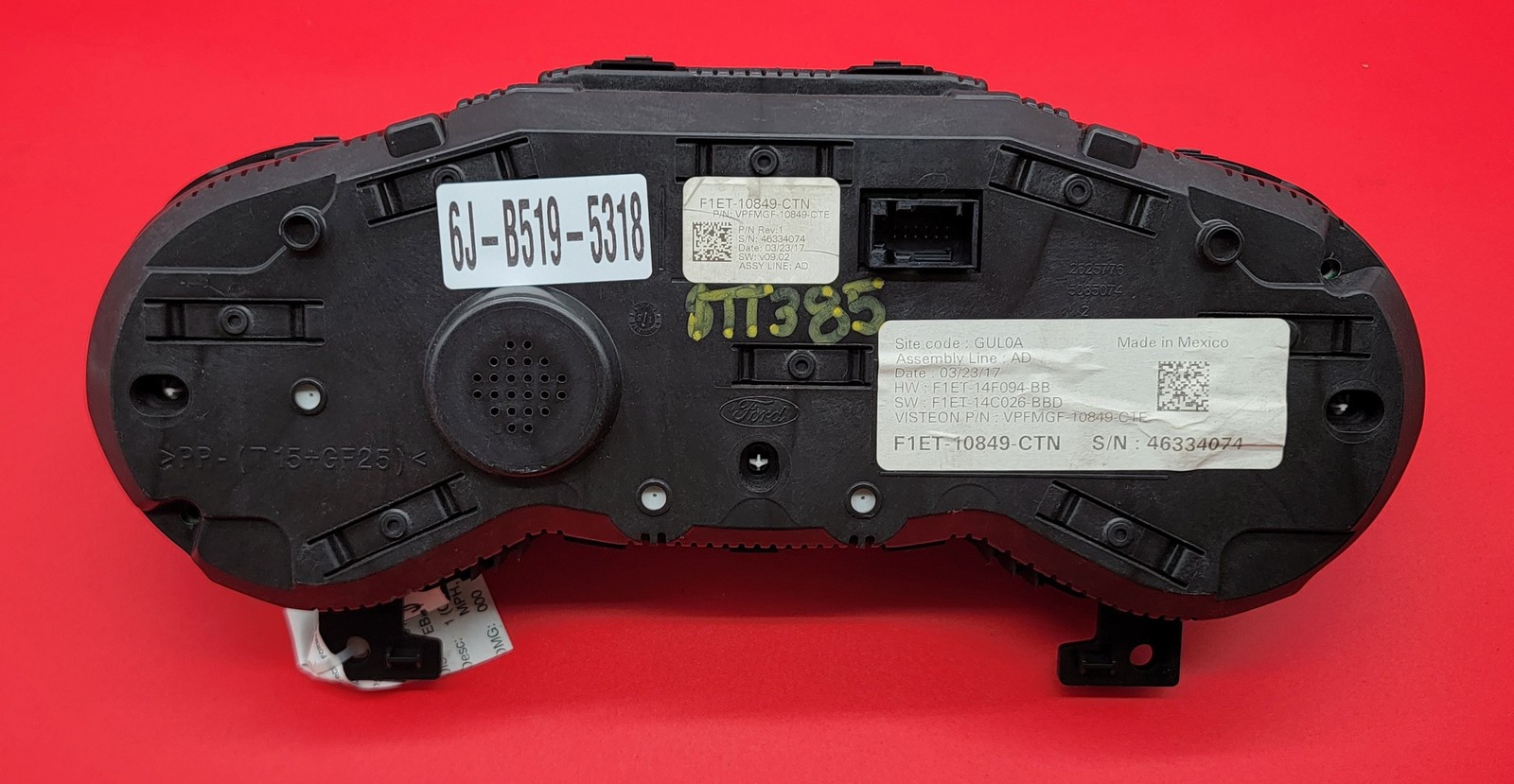2017 FORD FOCUS USED INSTRUMENT CLUSTER P#F1ET-10849-CTN