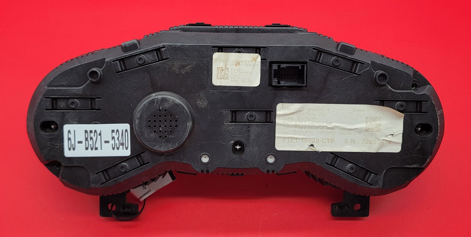 2018 FORD FOCUS USED INSTRUMENT CLUSTER P#F1ET-10849-CTP