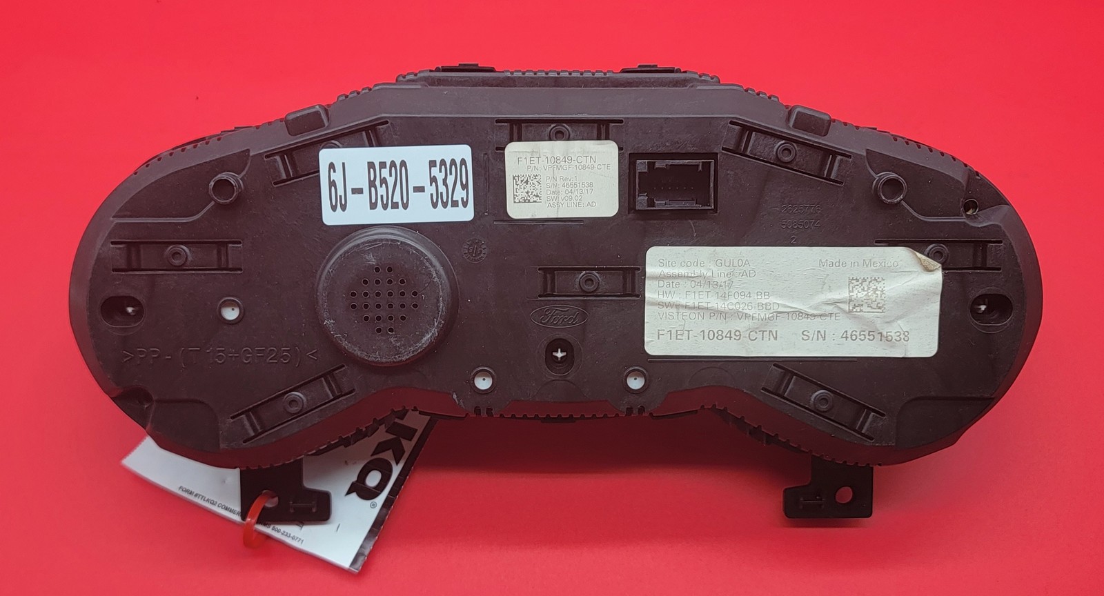 2017 FORD FOCUS USED INSTRUMENT CLUSTER P#F1ET-10849-CTN