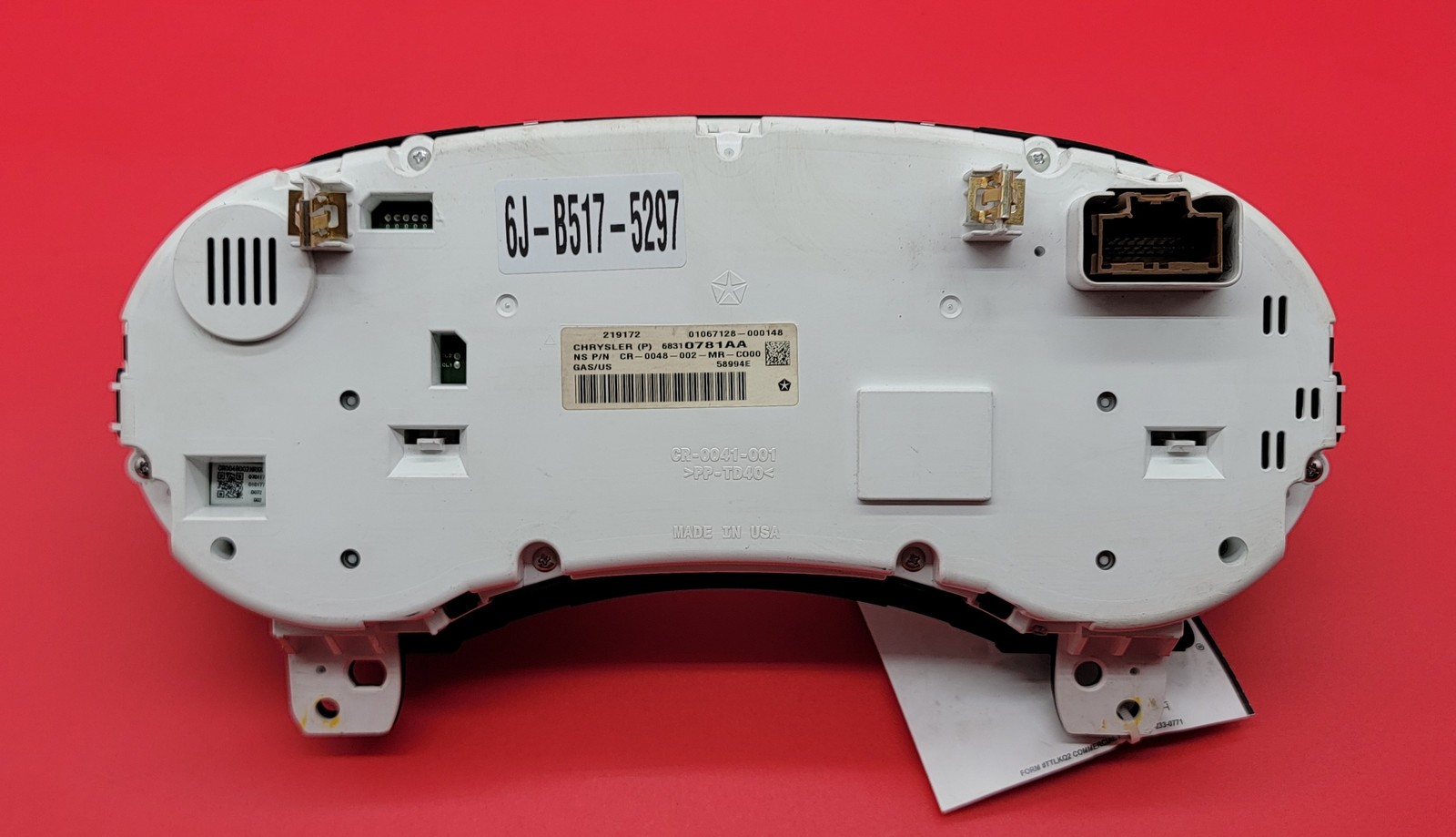 2018 DODGE JOURNEY USED INSTRUMENT CLUSTER P#68310781AA