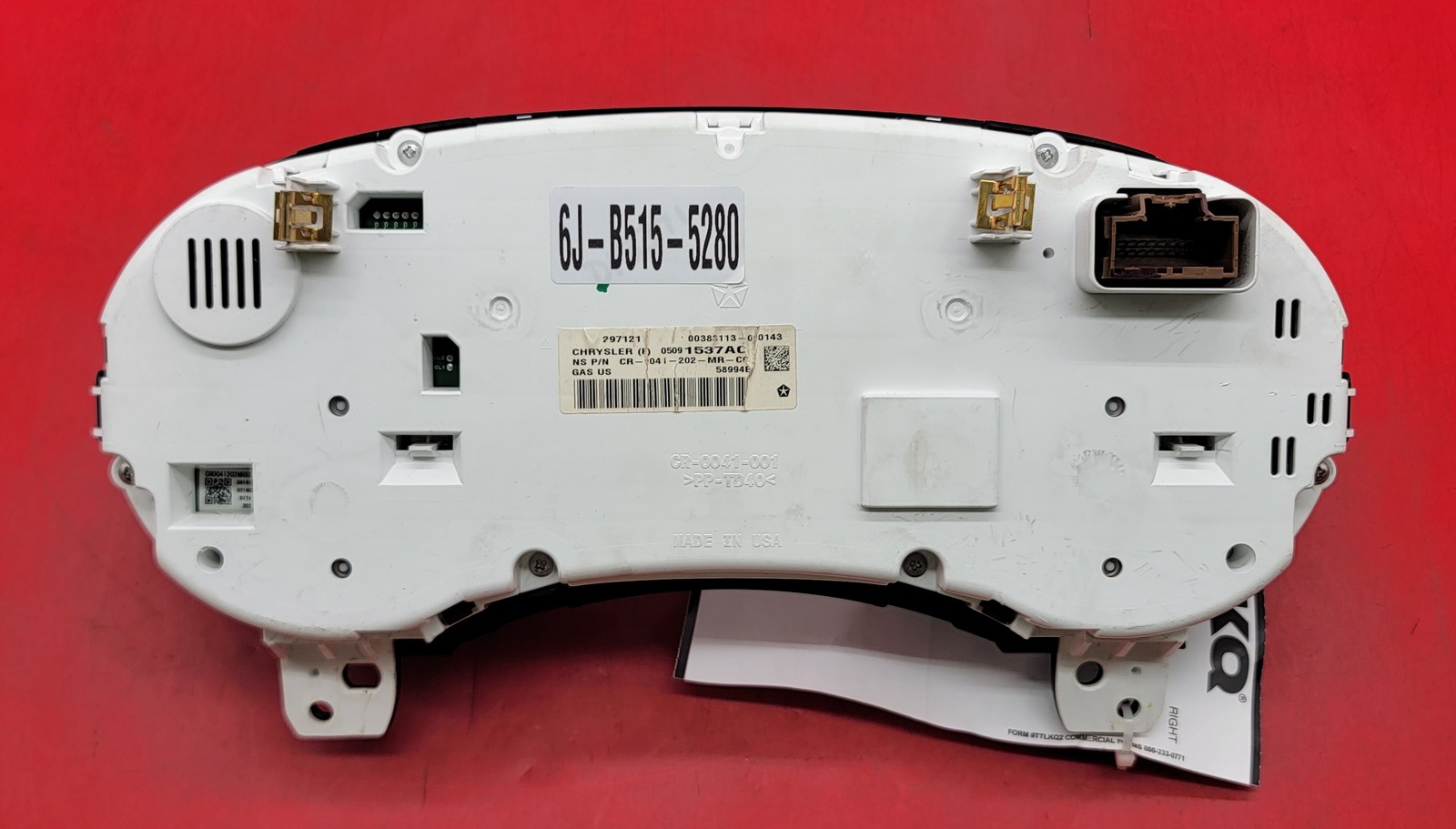 2013 DODGE JOURNEY USED INSTRUMENT CLUSTER P#05091537AC