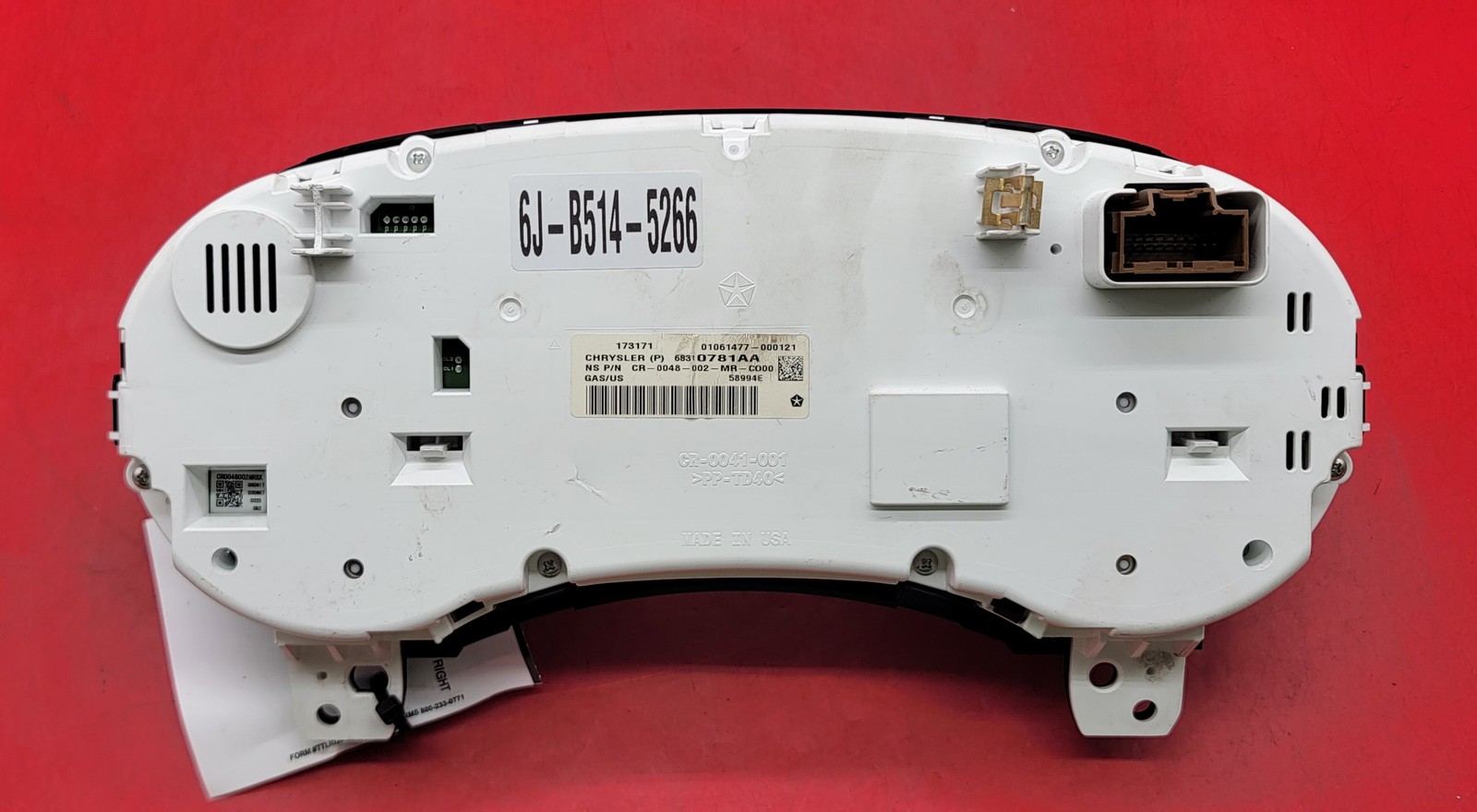 2017 DODGE JOURNEY USED INSTRUMENT CLUSTER P#68310781AA
