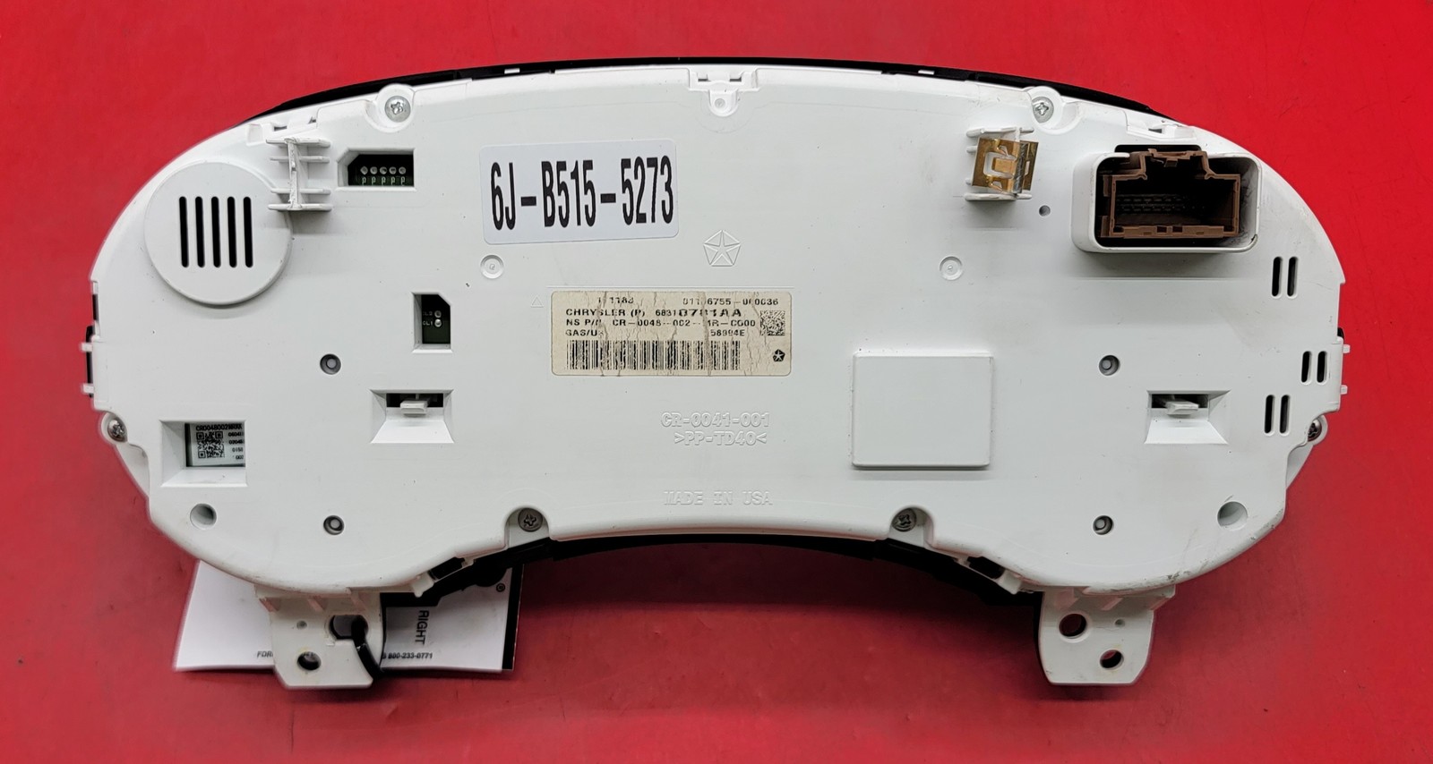 2018 DODGE JOURNEY USED INSTRUMENT CLUSTER P#68310781AA
