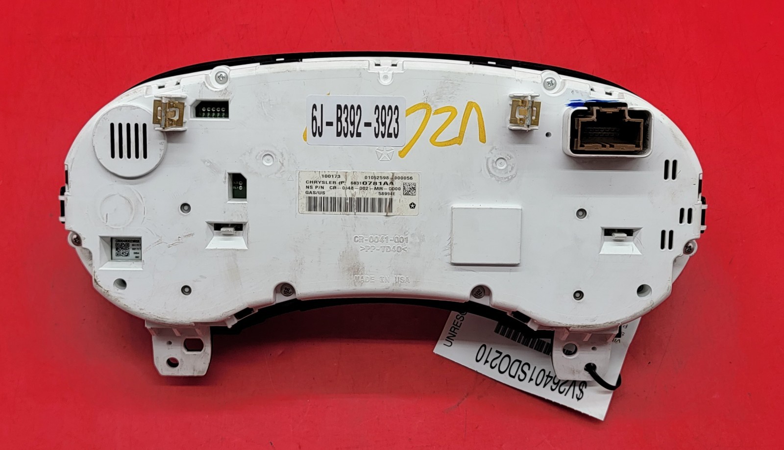 2017 DODGE JOURNEY USED INSTRUMENT CLUSTER P#68310781AA