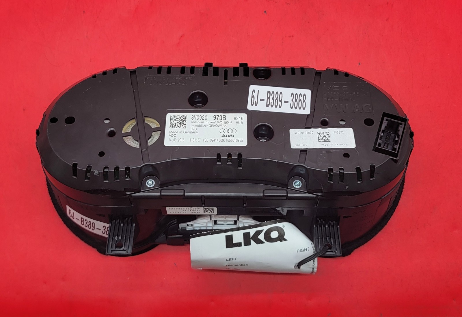 2017 AUDI A3 USED INSTRUMENT CLUSTER P#8V0920973B