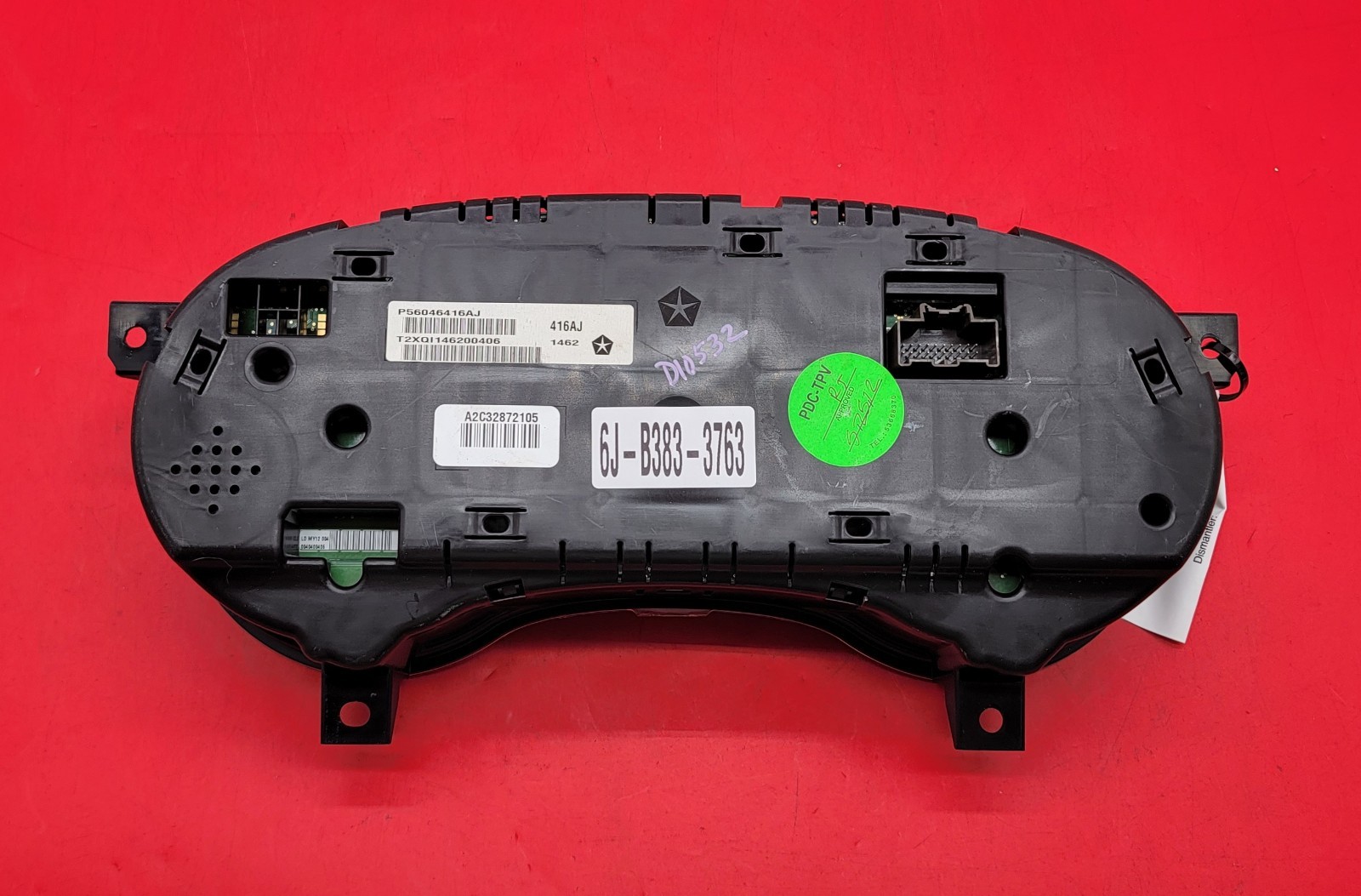 2012 DODGE CHARGER USED INSTRUMENT CLUSTER P#P56046416AJ
