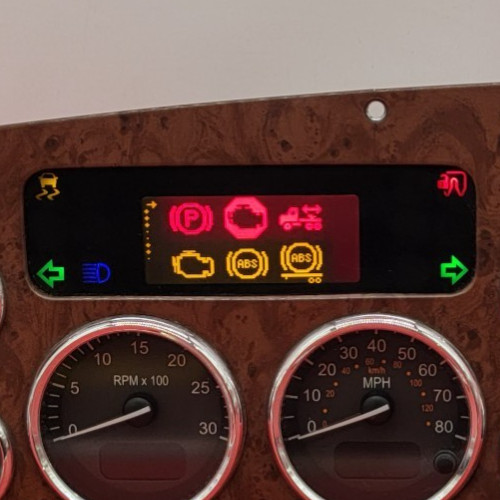 2010-2011 PETERBILT PACCAR USED INSTRUMENT CLUSTER P#Q43-6033-301001