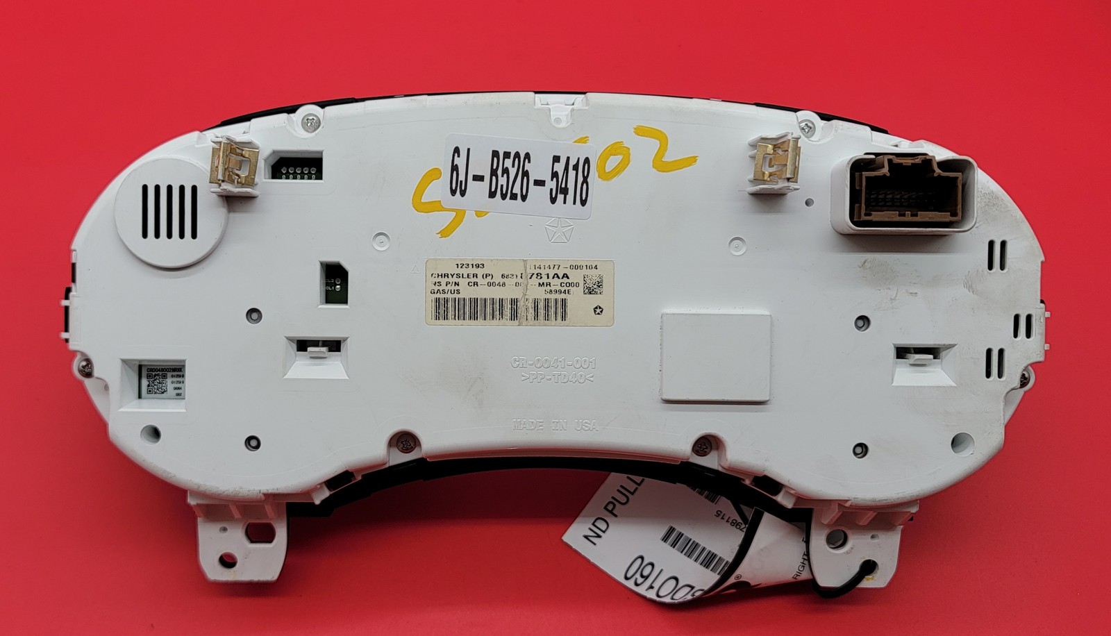 2019 DODGE JOURNEY USED INSTRUMENT CLUSTER P#68310781AA