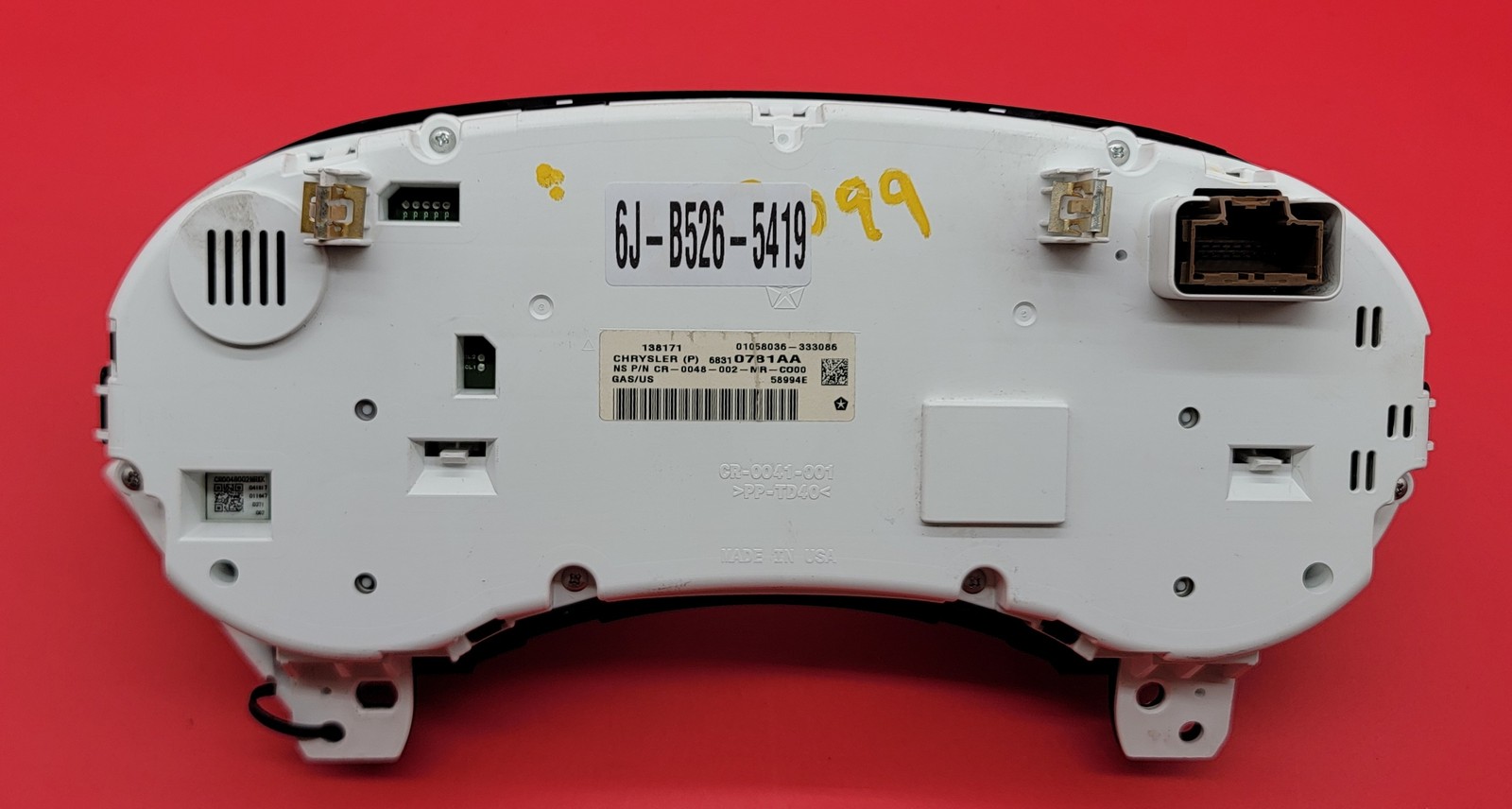 2017 DODGE JOURNEY USED INSTRUMENT CLUSTER P#68310781AA