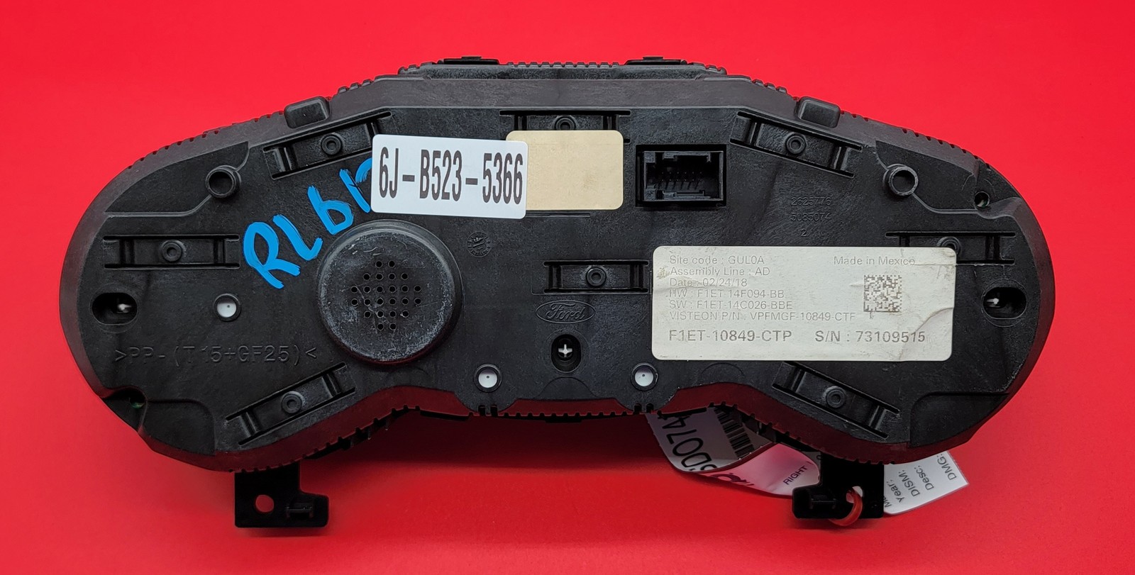 2018 FORD FOCUS USED INSTRUMENT CLUSTER P#F1ET-10849-CTP